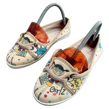 Goby Flats Shoe Girls Shopping Cartoon Girlz Uk4 Eu37Summer Beach Women’s RRP£65