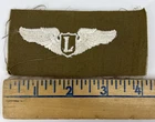 Vintage WW2 Military Cloth Liaison Pilot Wing Patch Sew On USAAF