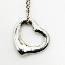Collana Tiffany and Co. Peretti cuore aperto argento 925 1656897