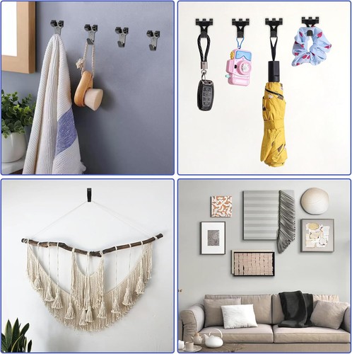 330PCS Picture Hangers Kit, Wall with Hooks, Sawtooth and Black - Picture 7 of 7