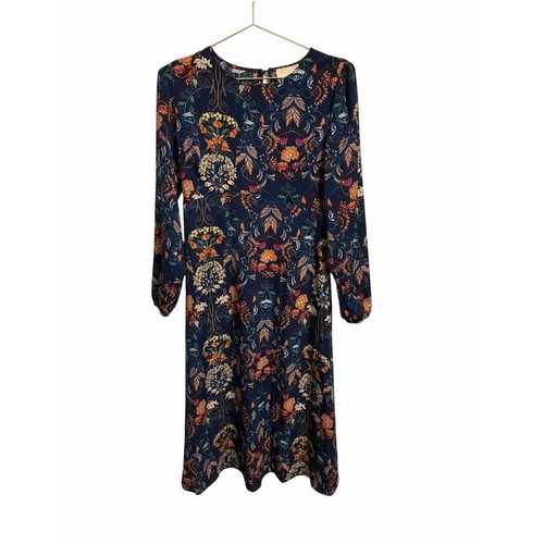 I. Madeline Garden Splendor Floral Print Midi Dress Small