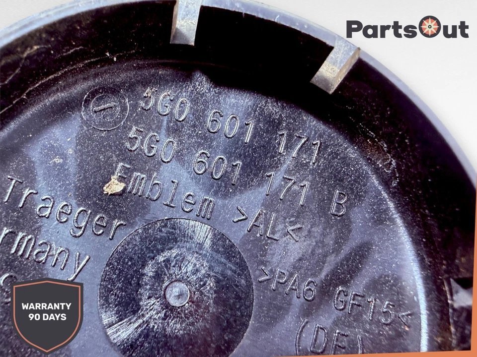 Tapa central Volkswagen Jetta 2019-2021 negra/cromo 5G0601171 OEM Foto 3 de 3