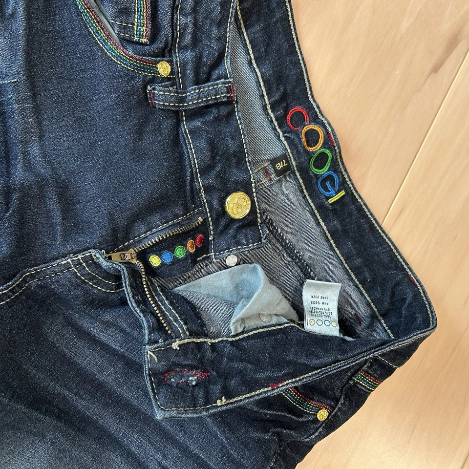 Coogi Rainbow Embroidered Denim Blue Jean Women’s 7/8 - Image 4 of 4