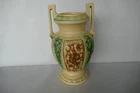 Antique Roseville art pottery Florentine vase 255 8 1/2 cream color
