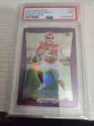 2024 PRIZM DECA #153 PATRICK MAHOMES II PURPLE PRIZM 09/99 PSA NM 9 CHIEFS