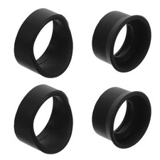 4Pcs Black Rubber Eyepiece Covers for Binoculars Microscope Replacement Parts