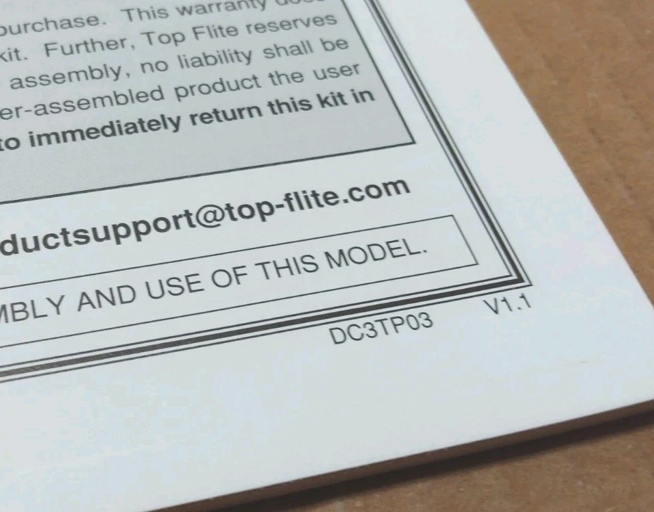 Hobbico Top Flite Douglas DC-3 Escala Edición Dorada Manual DC3TP03 y Planos Nuevo Foto 4 de 4