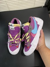 Nike KAWS x sacai x Blazer Low Purple Dusk Size 8 Clean Condition