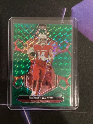 2024 Panini Mosaic - Michael Wilson #3 Green Mosaic Prizm