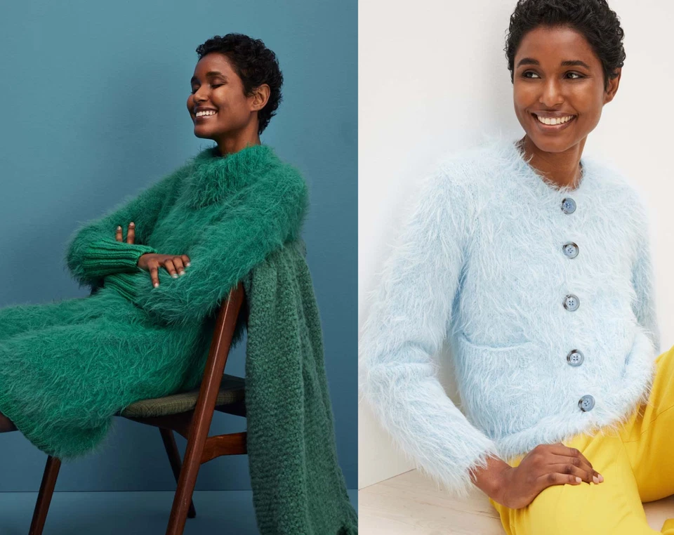 Lana Grossa BASTA 50 g Garn im Fake Fur Look mit Franseneffekt 100 m - Bild 4 von 4