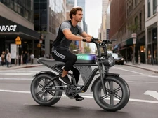 Electric Bike Adults 2000W 30-60Mile 25MPH 20'' Fat Tire Off-road Mountain Ebike