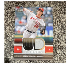 Upper Deck 2008 UD Game Jersey Series 2 Jered Weaver #UDJ-JW Angels Card