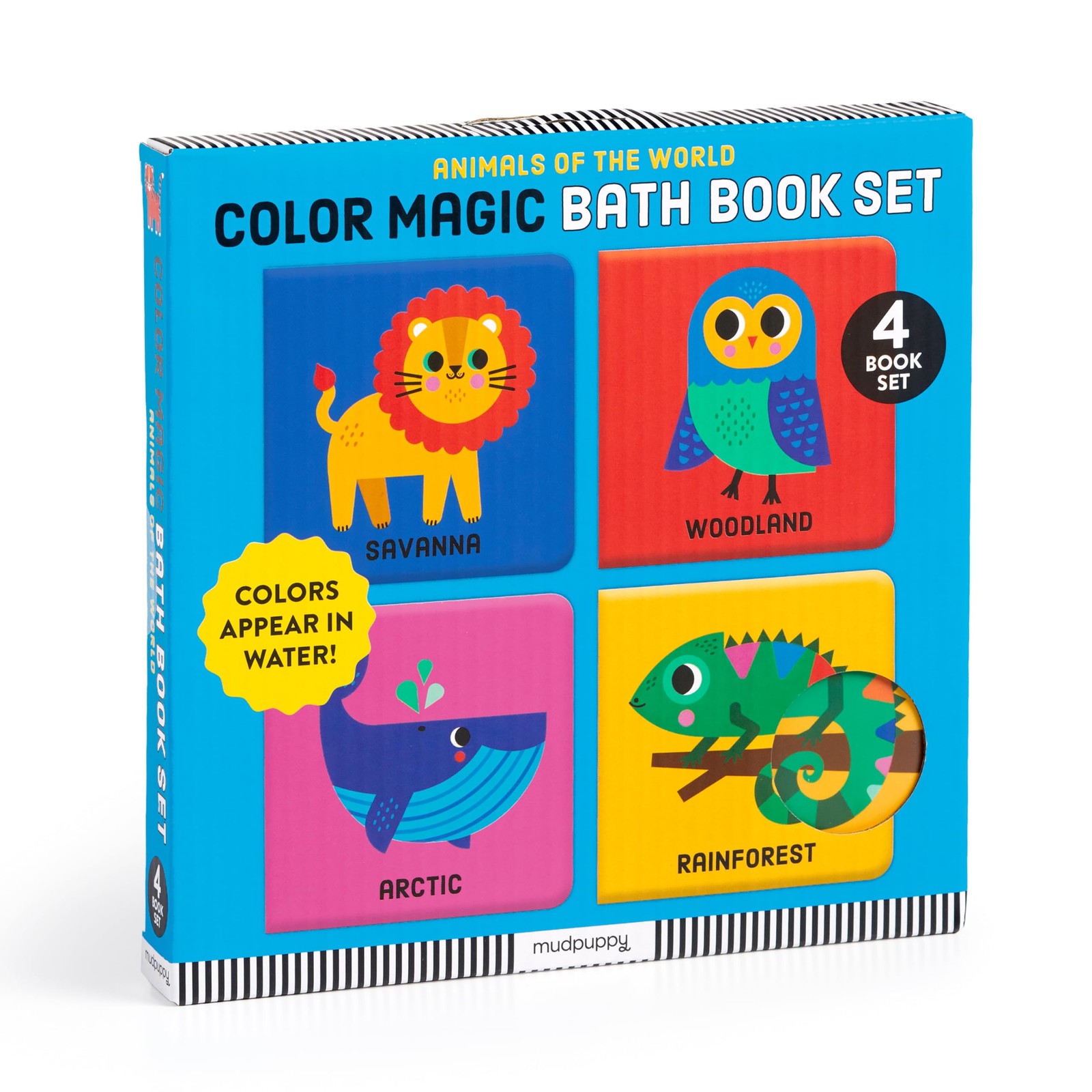 Animals of the World Color Magic Bath Book Set by Mudpuppy 9780735389687 NEW - Image 4