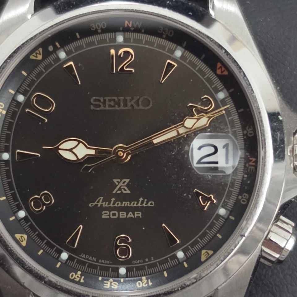 Seiko Prospex Alpinist Auto 39mm Black Dial Date Compass Bezel 200m SPB121J1, photo 1 of 5