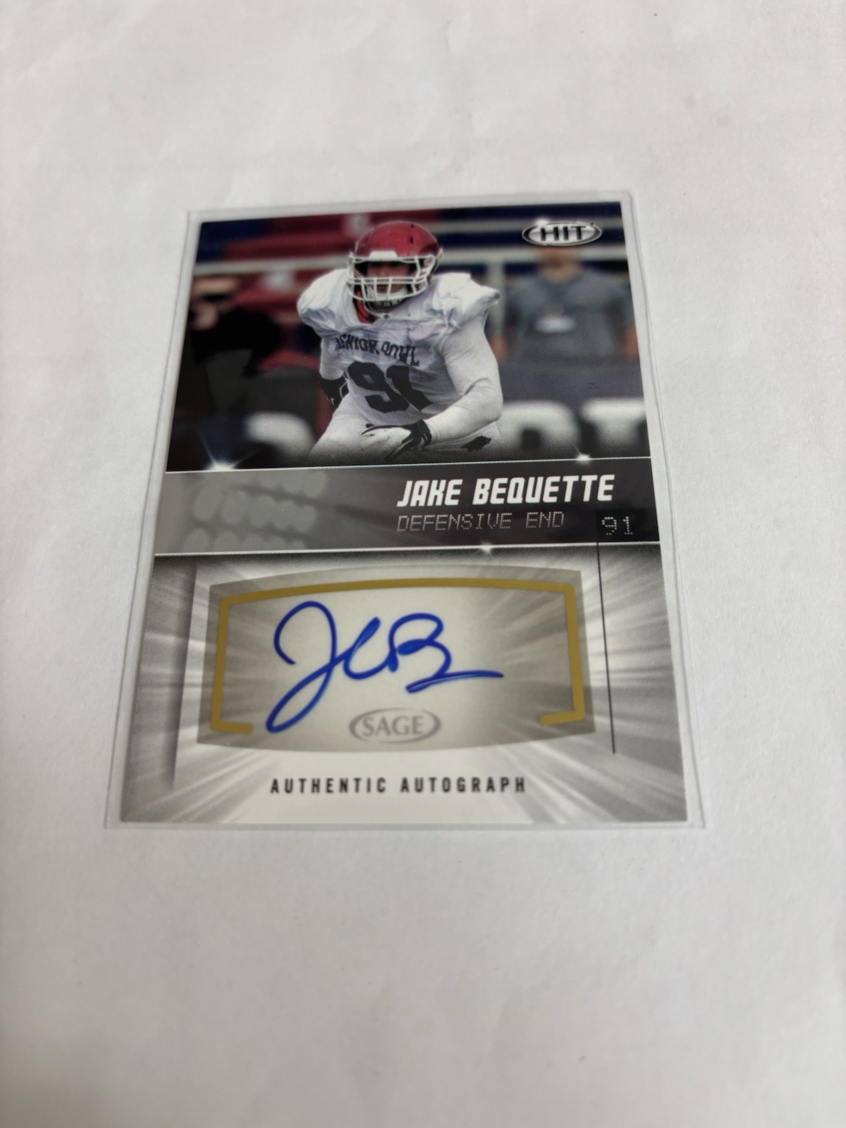 Jake Bequette SA-GE Hit Autographs #A29 Base