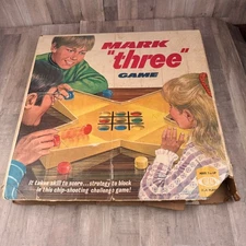 Vintage 1972 Ideal Toys Mark "three" Board Game 98% Complete