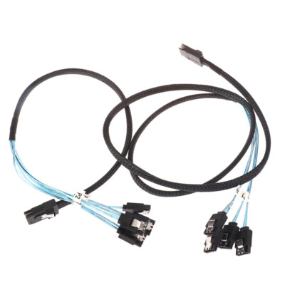 SAS SATA Cable Mini-SAS SFF-8087 To 4 SATA  Cable Mini SAS 4i SFF8087 3WR