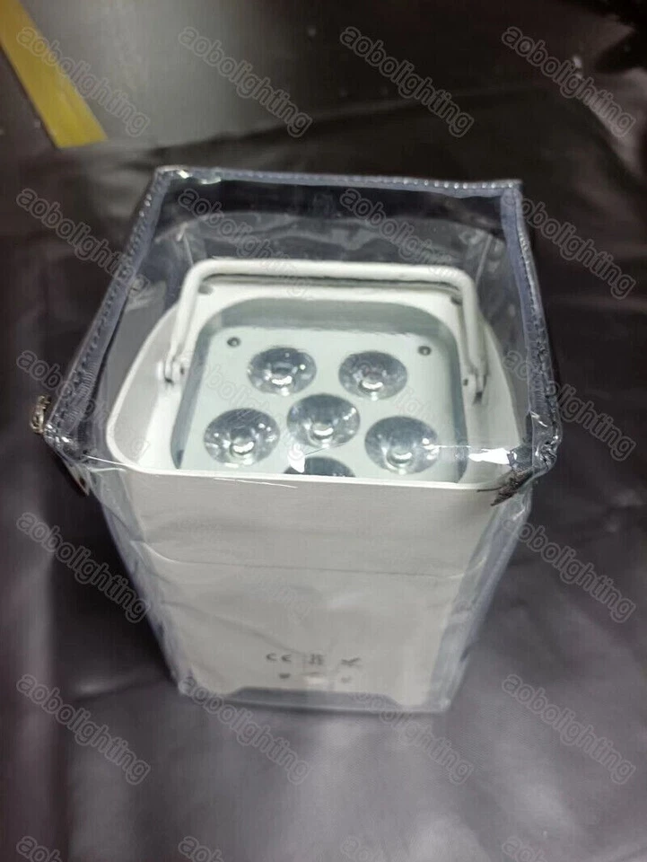 4x Outdoor DJ Disco Party Battery LED Par Can Stage Lights Waterproof Rain Cover - Image 4 of 4