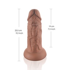 2.5IN Diameter Wide Thick Big Penis Dong Realistic Dildo Sex Toy for Women Men