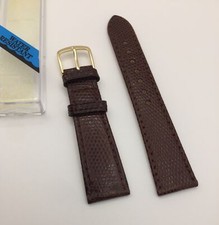Hadley Roma Men MS701 20R Genuine Lizard Brown 20mm Fine Quality Watch Band