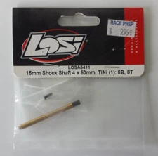 Losi LOSA5411 8B/T 15mm Shock Shaft 4x50mm, TiN (1)
