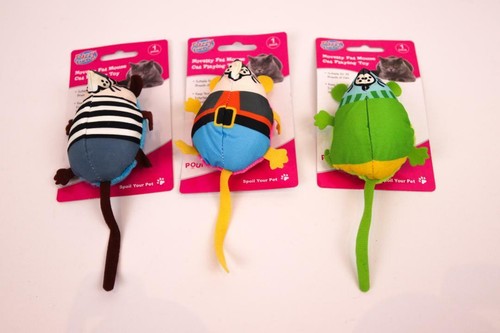 Novelty Cat Playing Toy Mouse Mice Toys Cats Kittens Pet Chew Toy Pack of 3 9cm - Picture 8 of 9