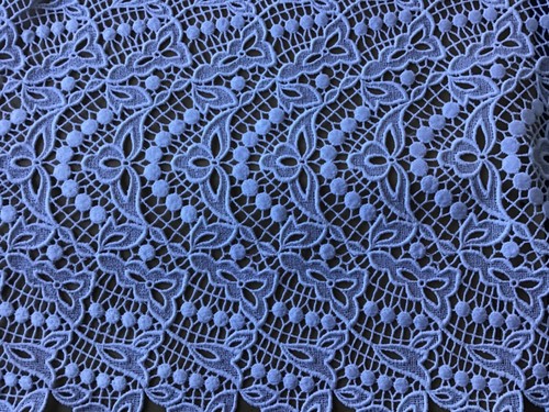 9 1/2 Yds GORGEOUS UNUSUAL WHITE COTTON Venise Lace Galloon - Picture 3 of 3