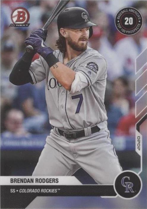 2020-21 Bowman Next Topps Now Baseball America Top 100 Prospects - Brendan Rodgers #BA-26 - 1 of 1