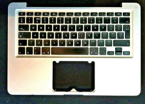 APPLE MACBOOK PRO 13 A1278 2009 2010 UK EURO TOPCASE HANDAUFLAGE TASTATUR TRACKPAD - Bild 1 von 2