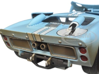 自動車 1/18 1966 FORD GT40 MK II BLUE\"Dirty\" Amazon.com: 1966 Ford GT-40 MK 2 Gulf Blue Dirty Version #1