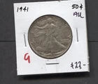 1941-Liberty Walking Half Dollar-AU