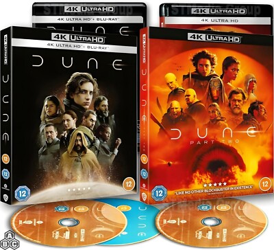 Dune: Part One & Part Two 4K Ultra HD Blu-ray [Region Free] 2-Movie Collection