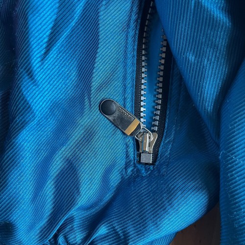 RARE Vintage 80s Descente Ski Jacket Blue Purple Bomber | Retro Sportswear - Picture 3 of 10