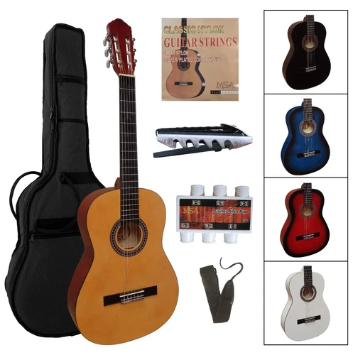 Gitarre,4/4, Tasche+Band-IM SET-Kapodaster+extra Saiten+Stimmpfeife!Modell, 22