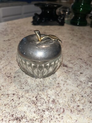 Robert Schuller  Palace HOUR of POWER Silver Anniversary Apple Crystal Bowl