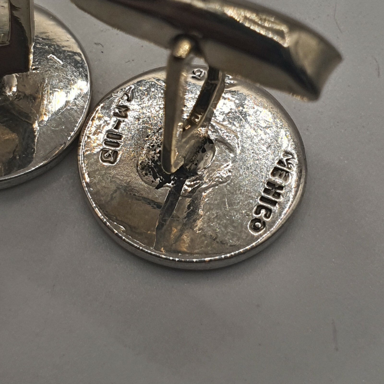Photo 5 of Sterling Silver Cufflinks, Taxco Mexico Tm-113 12.9gr M2