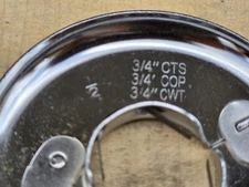 Lot of 10 - .75" COP Chrome Split Pipe Spring Escutcheon Steel Ring Plate 19mm