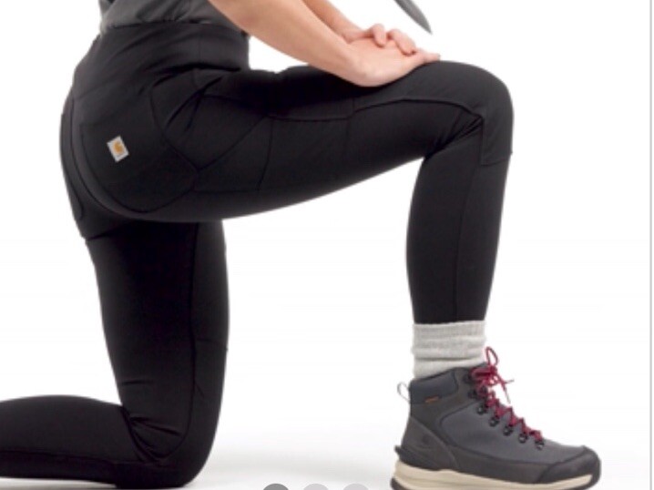 Carhartt Women's Force Fitted Midweight Utility Legging Stretch Oyster Gray S