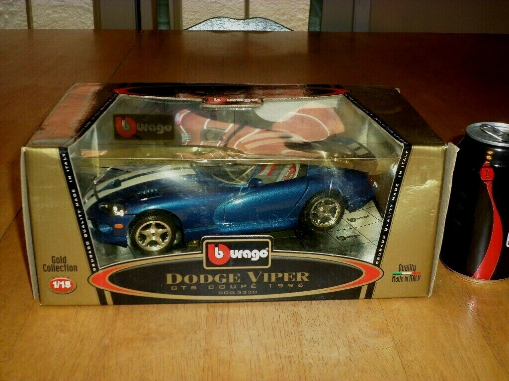 1996 DODGE VIPER GTS COUPE, [BBURAGO TOY] Die Cast Metal
