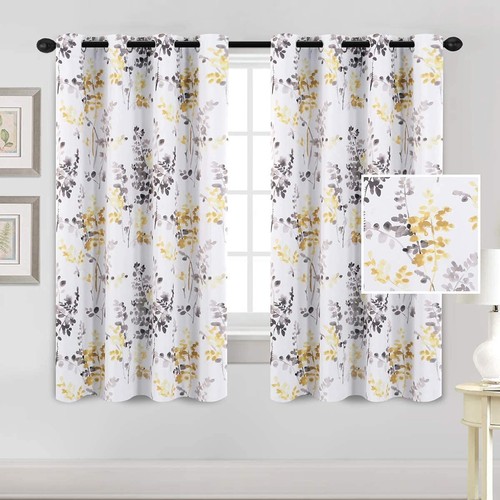 Blackout Curtains for Living Room Darkening Thermal Insulated Panels, Set of 2 - Picture 2 of 7