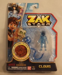 Clovis Zak Storm Super Pirate Action Figure Toy W Power Up Coin Netflix Bandai Ebay