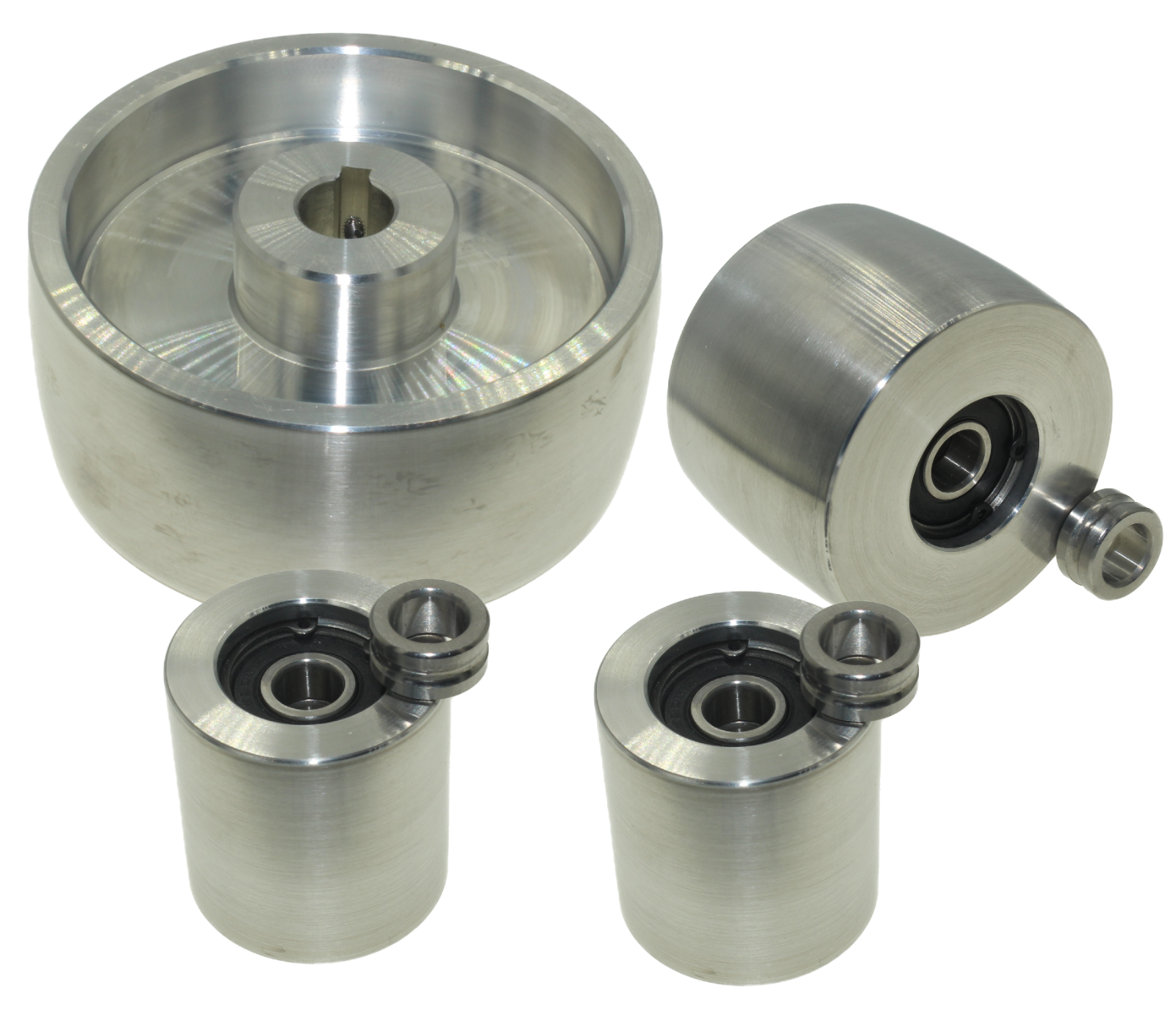 Belt Grinder wheel set knife grinder 5" Drive19 mm shaft, 3" tracking