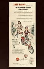 1953 AMF Junior Bicycle Advertisement Roadmaster Bike Jet Trike Vtg Print AD