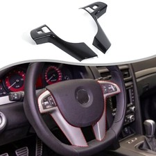 Glossy Black Steering Wheel Trim Cover For HOLDEN COMMODORE VE 1 SS SSV SV6