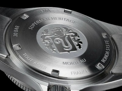 Yema Superman Heritage YMHF1573-AM Mens Watch RONDA 515FE 39mm