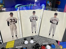 1958 San Francisco Giants 8x10 Moulin Studios Uniform Prototype Proof Samples x3