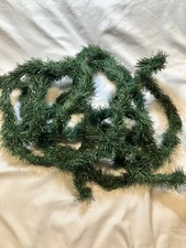 Green Christmas Artificial Garland - 2 pieces - Total 15’ Feet Long