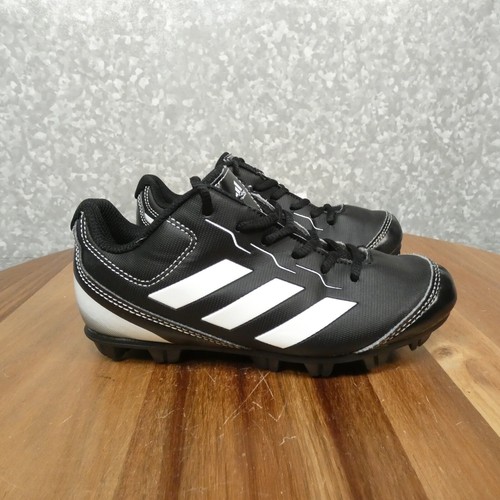 Adidas Cleats Boys 13K Black White Rundown Baseball Shoe ABBC18 - Picture 2 of 12