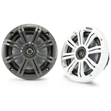 Kicker KM654, KM 6.5" Marine Coaxial Speakers w/ 3/4" (20mm) Tweeters, 4-Ohm