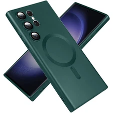 For Samsung Galaxy S24 S23 Note 20 Ultra Mag Safe Magnetic Case Slim TPU Cover